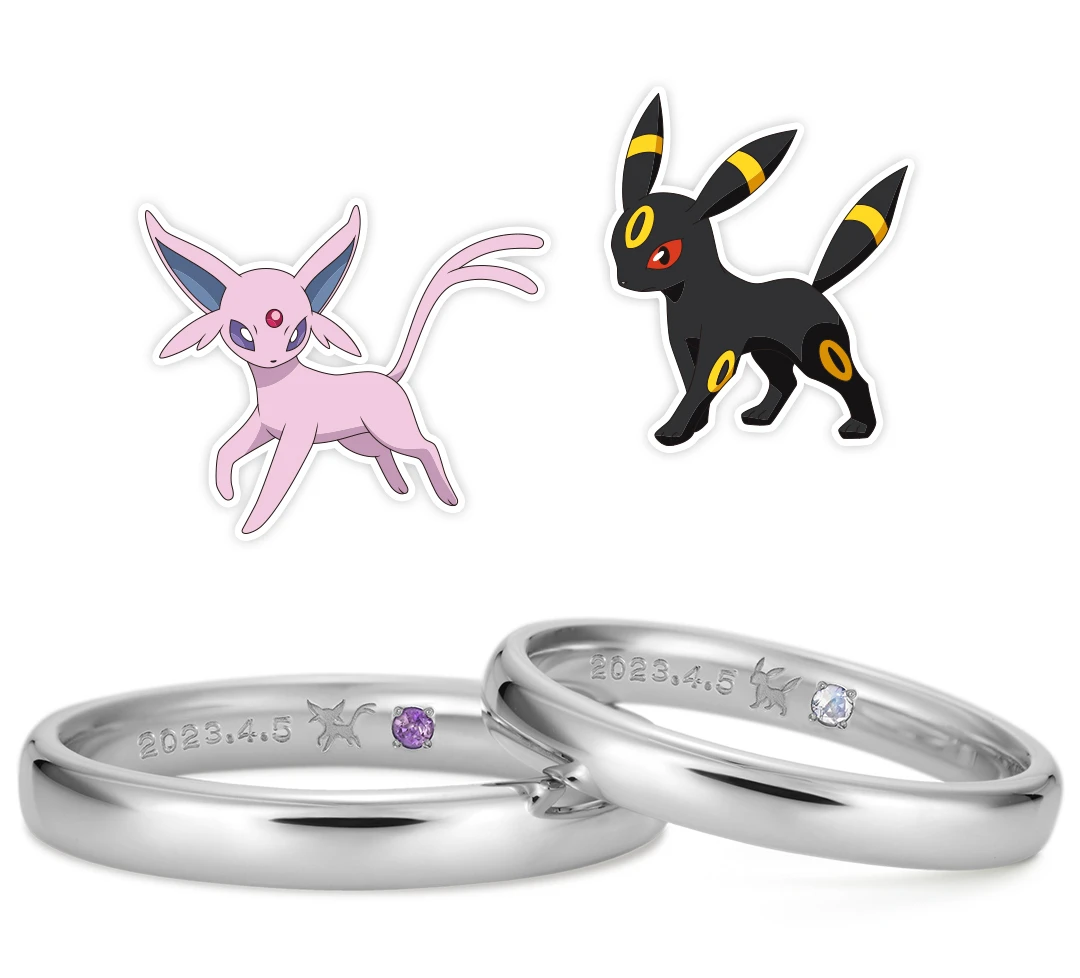 エーフィ ブラッキー マリッジリング 結婚指輪
