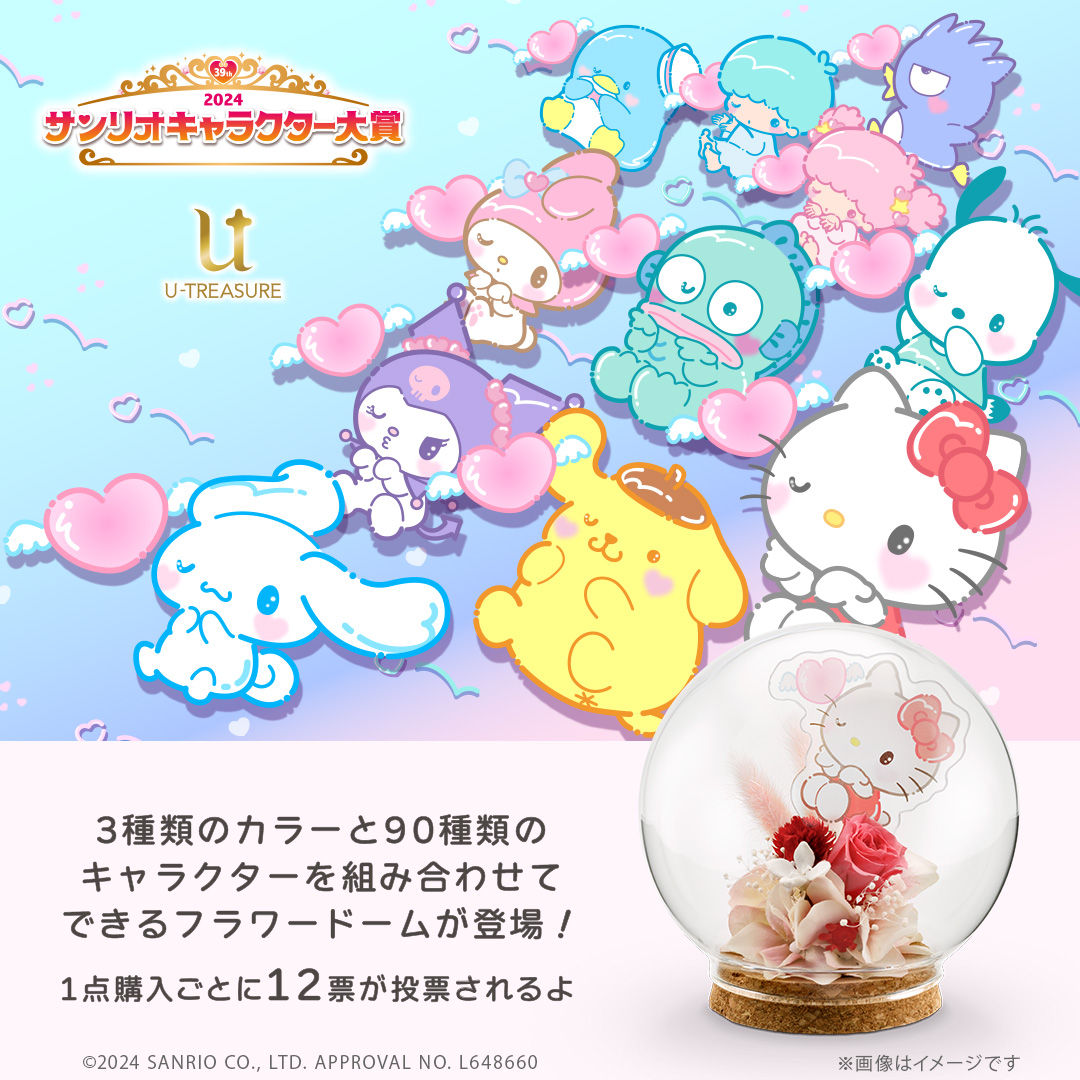 サンリオ キャラクター大賞 2024 フラワードーム KIRIMIちゃん. サンリオ キャラクター大賞 2024 フラワードーム KIRIMIちゃん